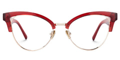 Charlene Browline Red Eyeglasses and Glasses Frames