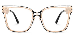 Women's Metal Glasses with Dual-level Frame Online