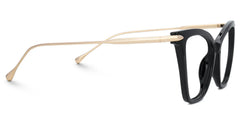 Hilary Butterfly Black Eyeglasses with Oversized Frames