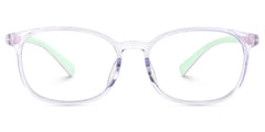 Kids Oval Purple Amaker Frame Glasses | Zeelool