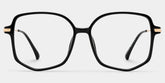 Payton Geometric Black Frame Glasses | Zeelool Optical