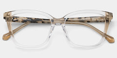 Lena Square Clear Frame Eyeglasses for Woman| ZEELOOL