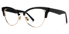 Charlene Browline Cateye Black EyeGlasses | Zeelool