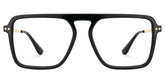 Briannie Black Aviator Prescription Glasses Online | Zeelool