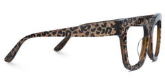 Designer Brown Leopard Square Prescription Glasses