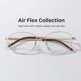 Nicole Gold Wire Frame Glasses in Rectangle Metal Material | ZEELOOL