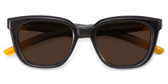 Lyric black Frame Polarized Sunglasses with rectangle Style Online | ZEELOOL