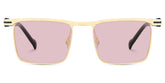 Vintage Metal Glasses With Browline Shape