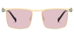 Vintage Metal Glasses With Browline Shape