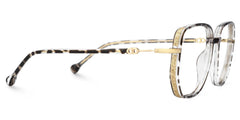 Brown Tortoise Glasses With Geometric Shape