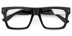 Trent Eyeglasses in Rectangle Black Frame | Zeelool