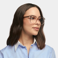 Square Siner Beige Glasses deals -Zeelool Glasses