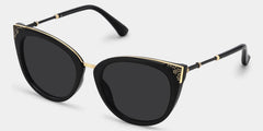 Dalton Cat Eye Black Sunglasses | Zeelool Glasses