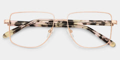 Geometric pattern Eyeglasses- Felicity Metal Frame Glasses