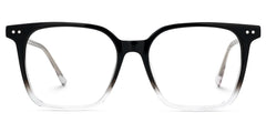 Square Black Gradient Clear Acetate Eyeglasses Frames