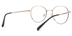 Blue-Light Blocking Ringstaff Eyeglasses, Ringstaff Rose-Gold Glasses -Zeelool