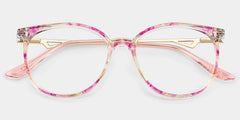 Chanty Petal Pink Round Mixed Glasses for Women | ZEELOOL