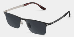 Browline Black Eyeglasses- Brock Titanium Frame Glasses