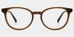 Allison Matte Brown Round Glasses for the Female | ZEELOOL
