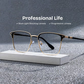Dawson Black Rectangle Prescription Glasses | Zeelool