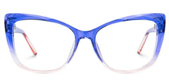 Square Farris Blue Glasses deals -Zeelool Glasses