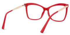 Isaebella Butterfly Red Eyeglasses and Thin Frames