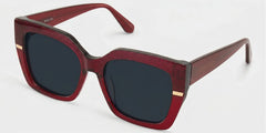 Mavis Square Burgundy Glasses Frames with Glittering Powder| ZEELOOL