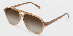 Drew Tan Clear Brown Aviator Glasses for the Female | ZEELOOL