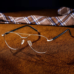 Calvin retro aviator Frame glasses Online | ZEELOOL