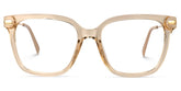 Jacqui Square Beige Eyeglasses and Clear Frame