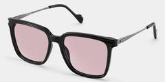 Thin Black Frame Glasses With Square Shape