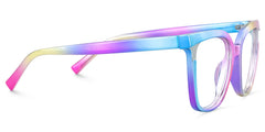 Leo Iridescent Square Prescription Glasses | Zeelool