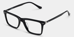 Harper Black Frame Prescription Glasses with Rectangle Shape | ZEELOOL