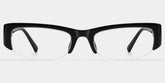 Trevor Black Half Frame Rectangle Glasses For Ladies | ZEELOOL