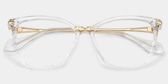 Westley thin clear frame glasses with Butterfly Frame Online | ZEELOOL