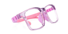 Arddin Rectangle Purple Frame Eyeglasses for Tweens
