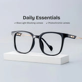 Chloe Black Square Prescription Glasses | Zeelool