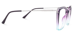 Square Krystle Purple-Blue Eyeglasses deals -Zeelool