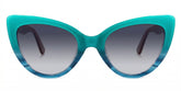 Claudette Cat Eye Teal Blue-Green Frame Glasses | Zeelool