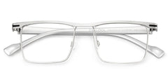 Vintage Metal Glasses With Browline Shape