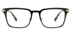 Black Color Chaney Rectangle Prescription Glasses | Zeelool
