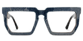 Rectangle Daniela Denim Blue Frame Glasses
