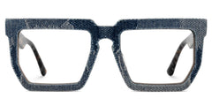 Rectangle Daniela Denim Blue Frame Glasses