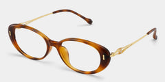 Blaire Tortoise Frame Glasses with Oval Frame Online | ZEELOOL