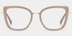 Leila Beige Frame Glasses with Butterfly Frame Online | ZEELOOL