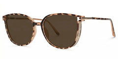 Rodz Pale Tortoiseshell Glasses with Square Thin frame