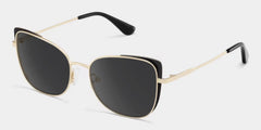 Tessa Black Gold Frame Glasses with Cat eye Frame Online | ZEELOOL