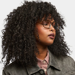 Grover Rectangle Eyeglasses and Beige Color Frames