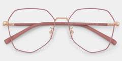 Bivins Geometric Pink Glasses | Zeelool Glasses
