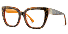 Square Frame Leopard Glasses on Sale